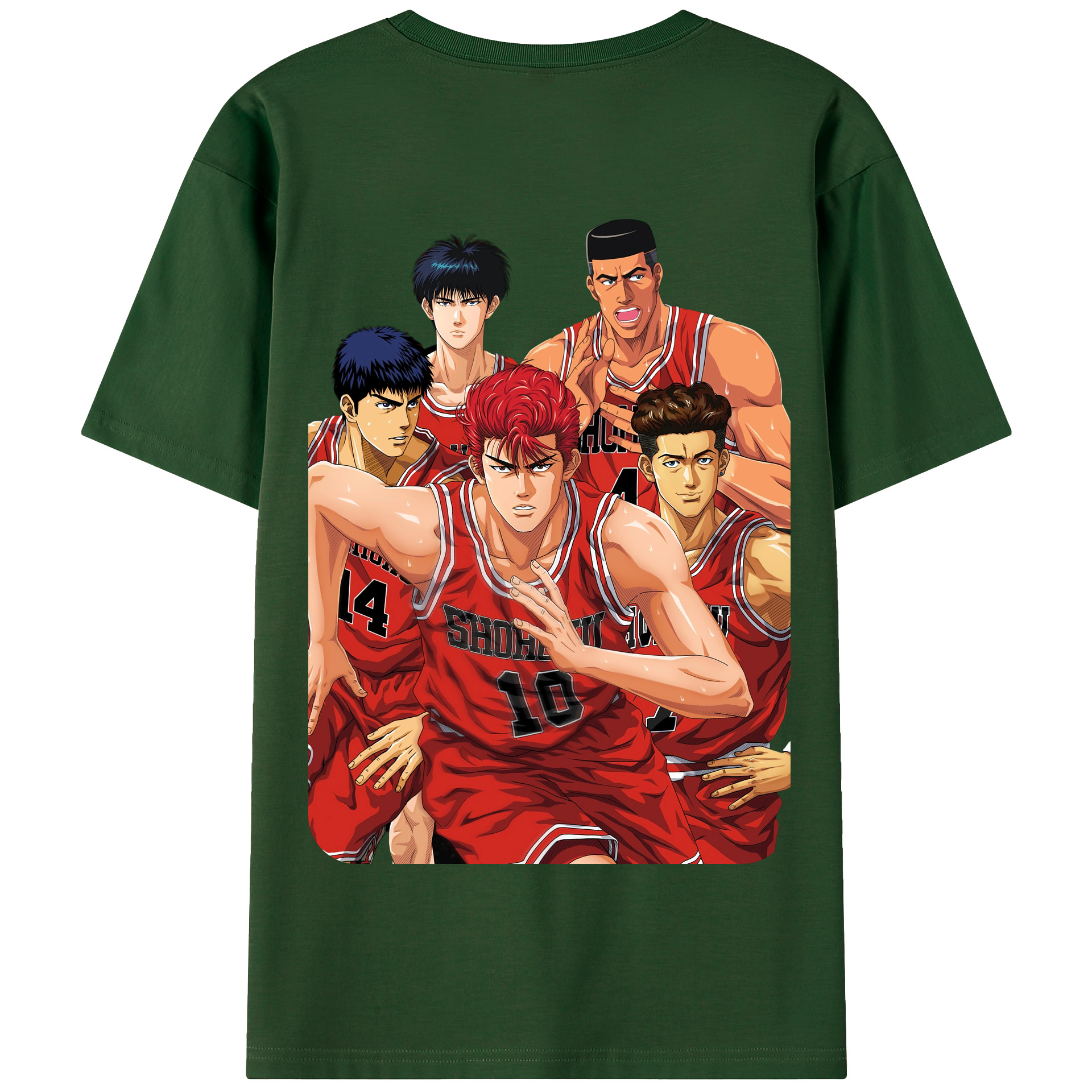 SLAM DUNK／スラムダンク 綿100％半袖Tシャツ（背面プリント）